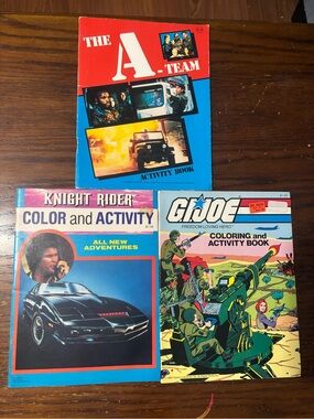 Vintage activity/ colouring books